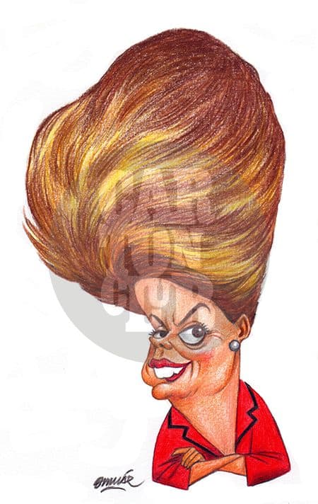 Dilma Rousseff, cartón de Omar Zevallos