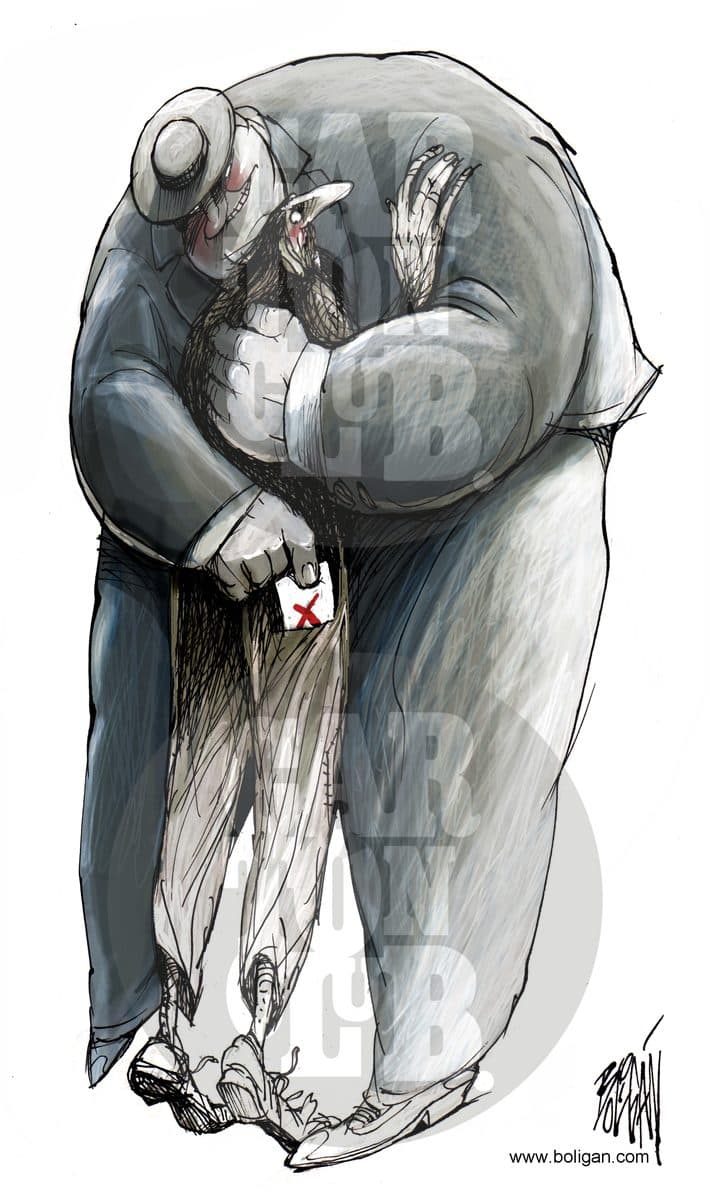 El abrazo del Politico