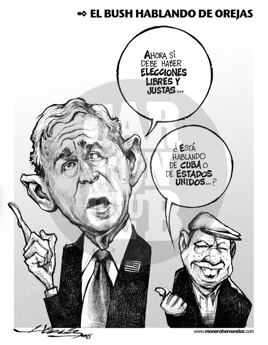 El Bush hablando de orejas