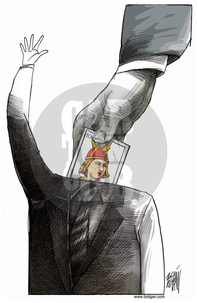 El Candidato, cartón de Ángel Boligán