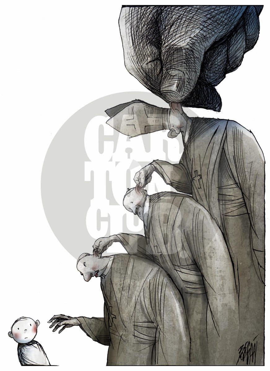 El castigo de dios, cartón de Ángel Boligán