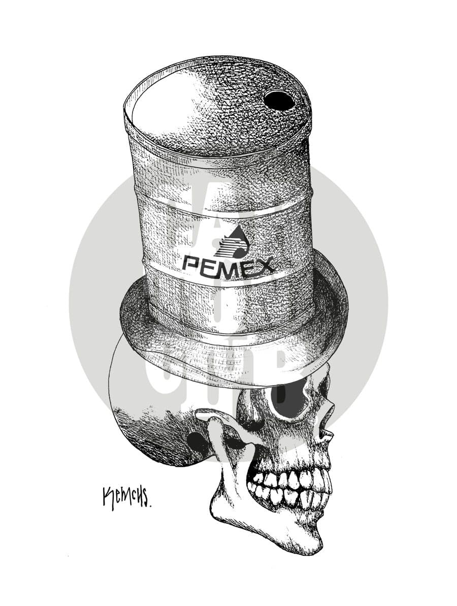 El catrín... Otro muerto más, cartón de Kemchs