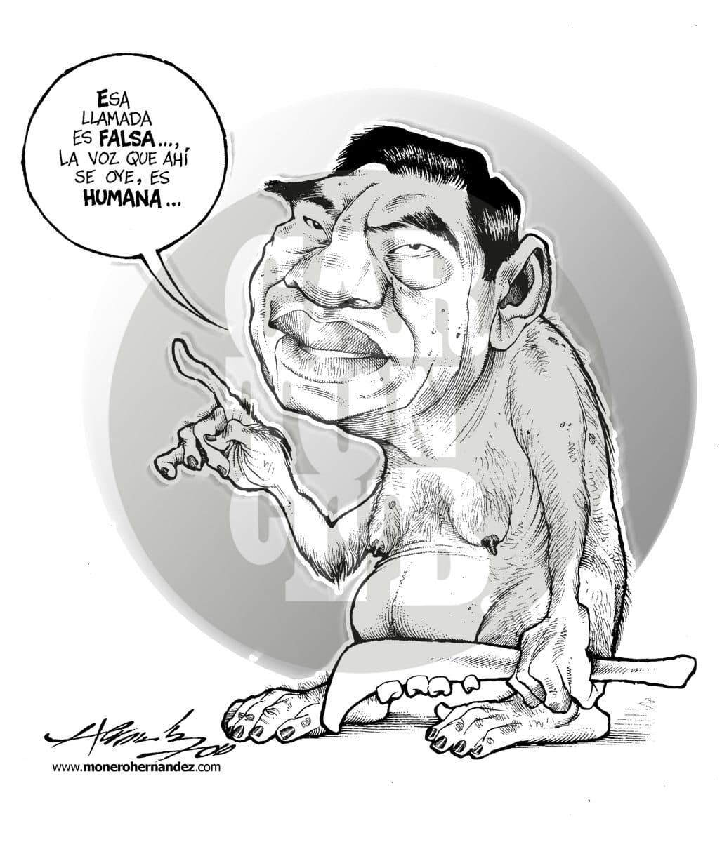 El gober precioso, cartón de Hernández