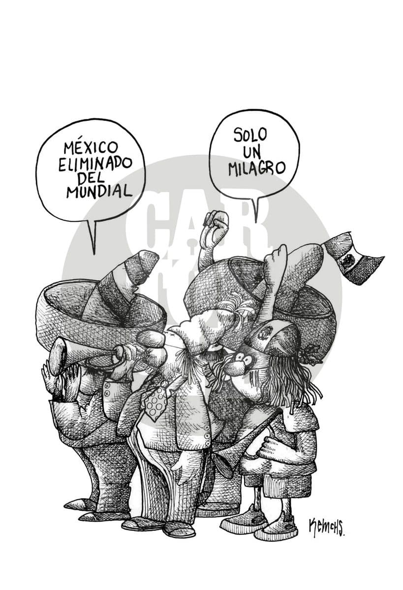 El grito de dolor es, cartón de Kemchs
