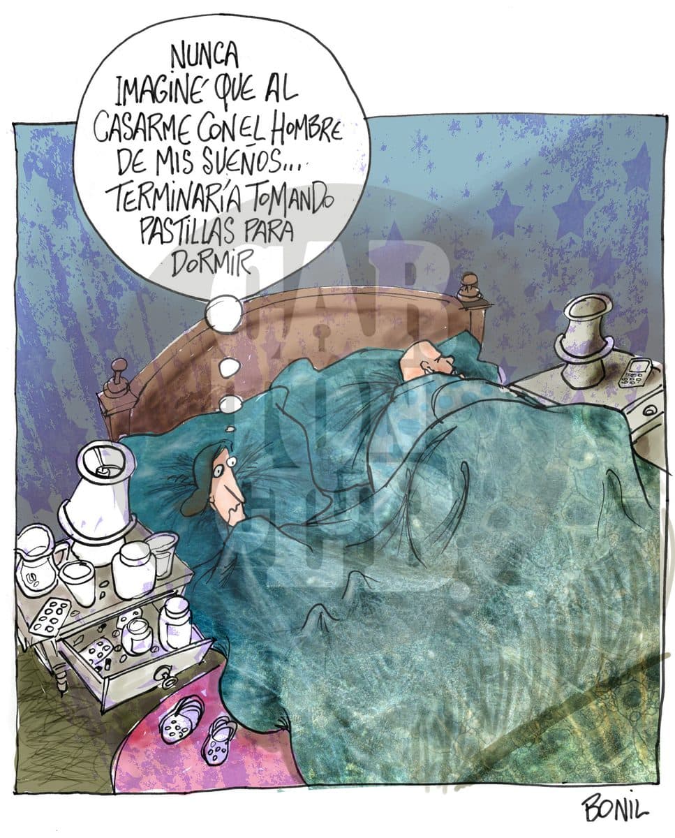 El hombre de mis sueños, cartón de Bonil