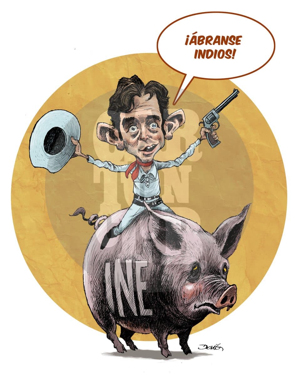 El llanero sectario, cartón de Darío Castillejos