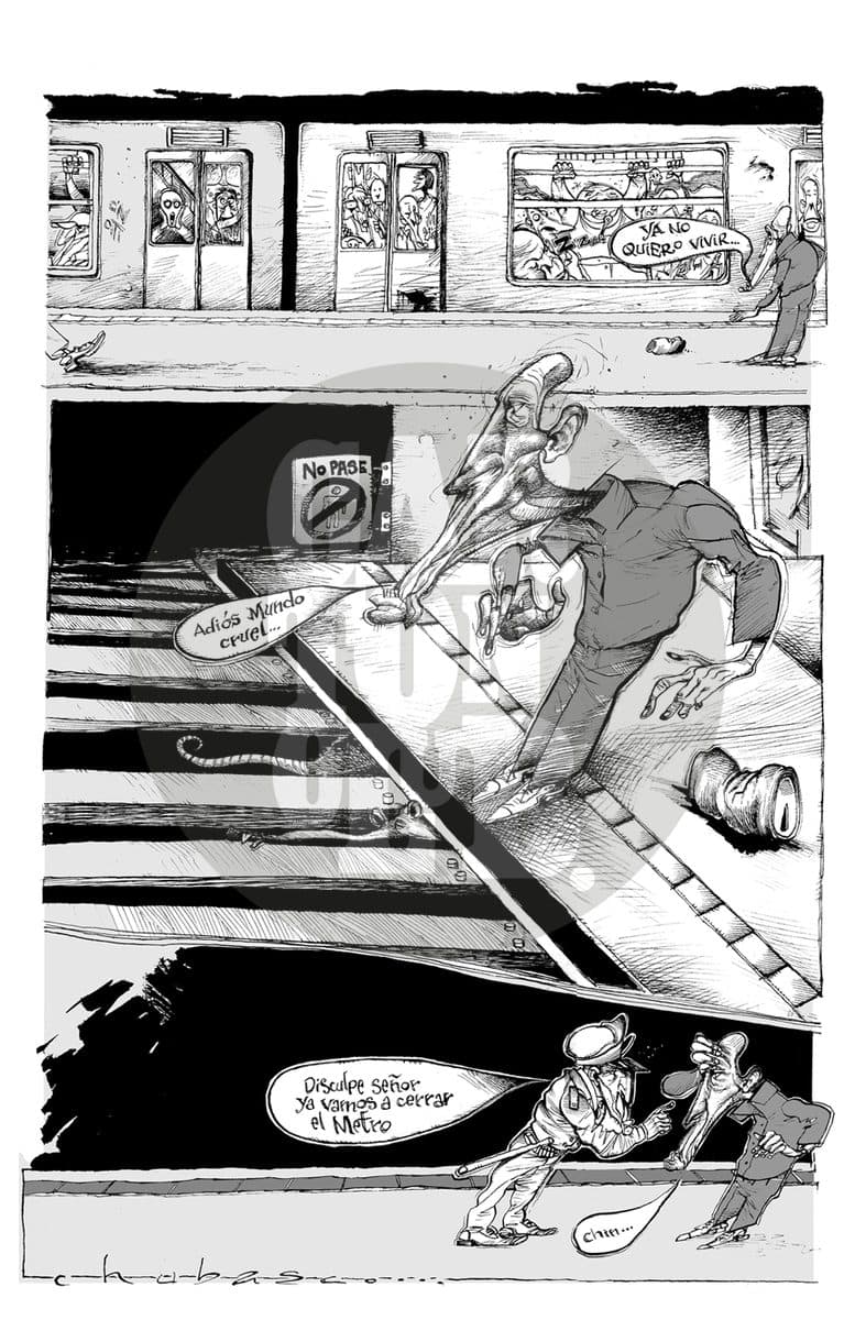 El Metro, cartón de Chubasco