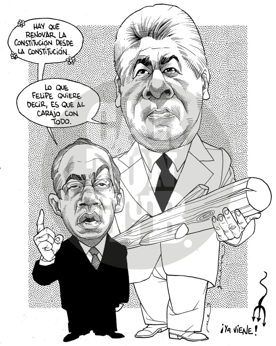 El nuevo vocero, cartón de Helguera