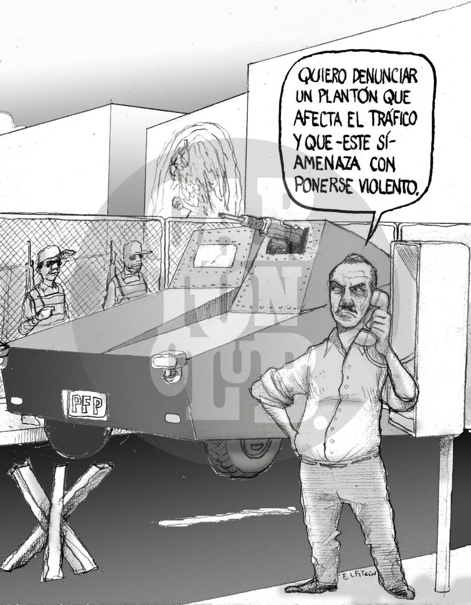 El otro, cartón de El Fisgón
