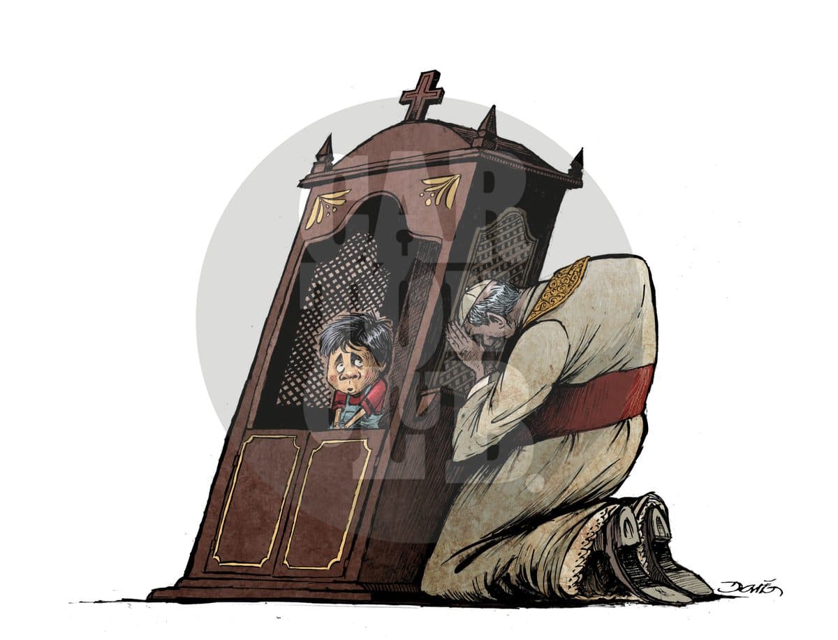 El perdón, cartón de Darío Castillejos