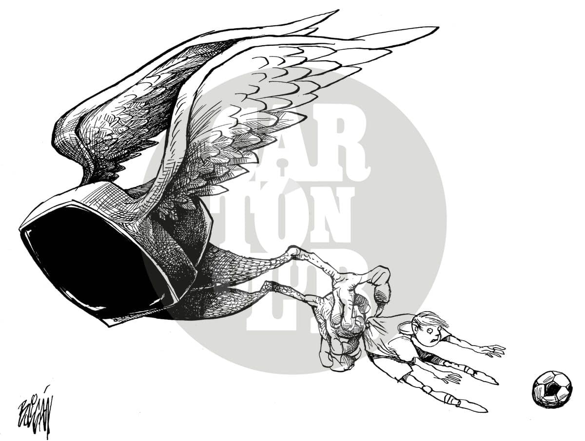 El rapto, cartón de Ángel Boligán
