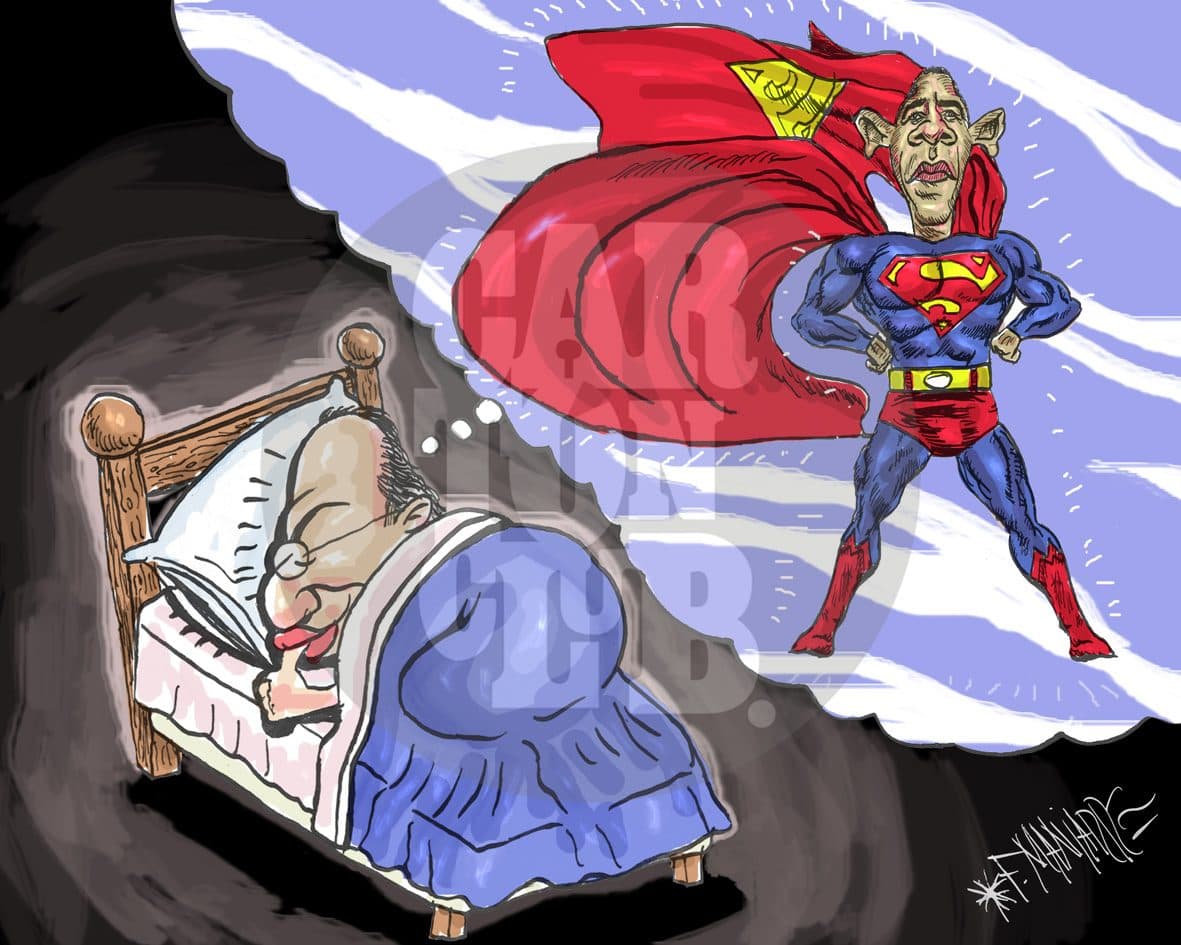 El sueño americano, cartón de Manjarrez