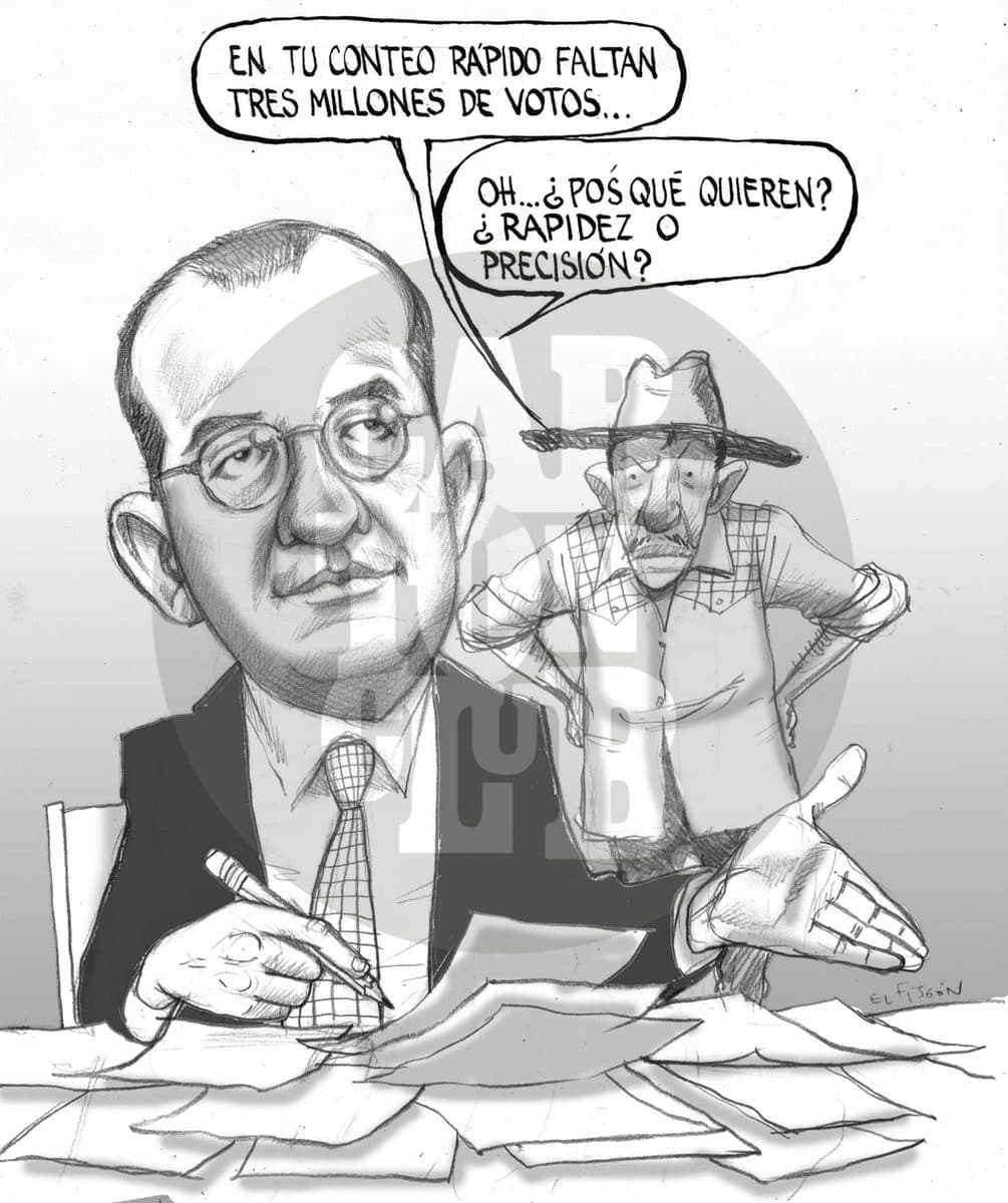 El viejo chiste, cartón de El Fisgón