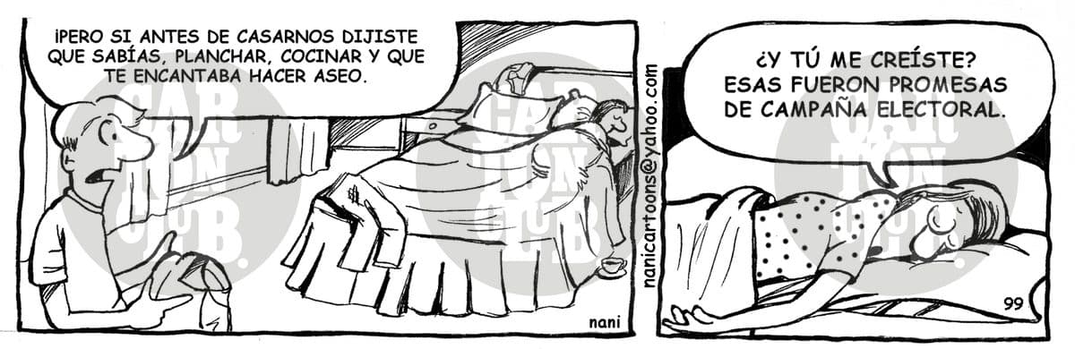 elecciones, cartón de Nani