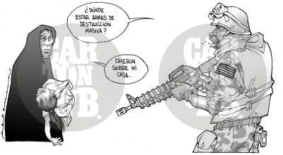 En Bagdad, cartón de Helguera
