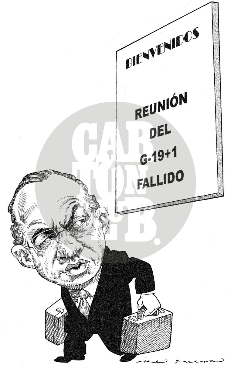 En Londres, cartón de Helguera