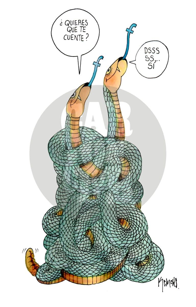 Enredos sociales, cartón de Kemchs