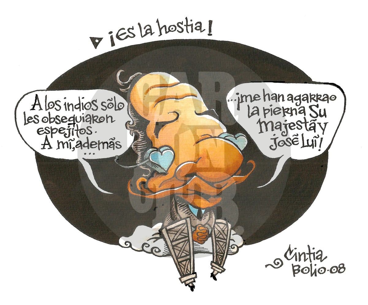 ¡Es la hostia!, cartón de Cintia Bolio