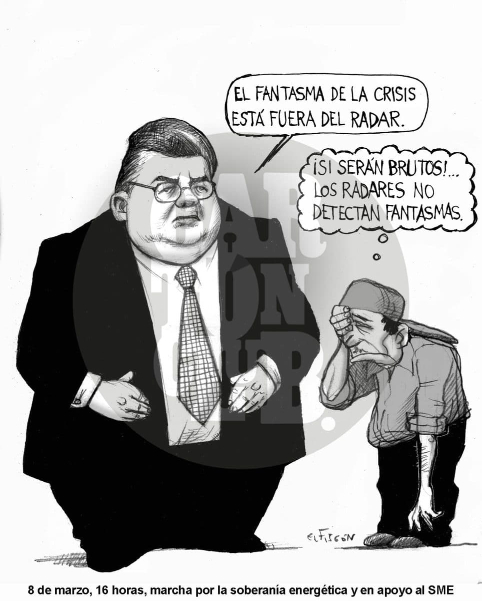 Esa torre de control, cartón de El Fisgón