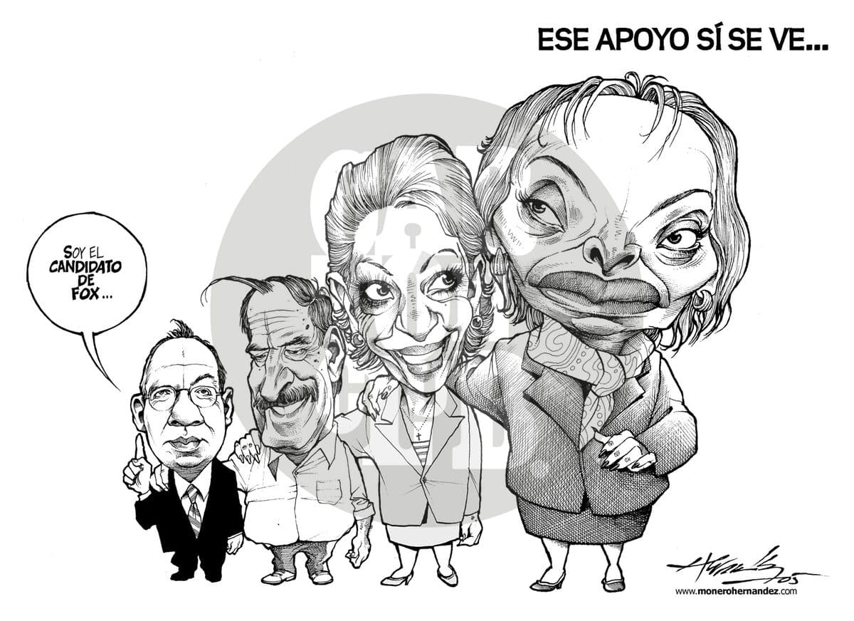 Ese apoyo sí se ve, cartón de Hernández