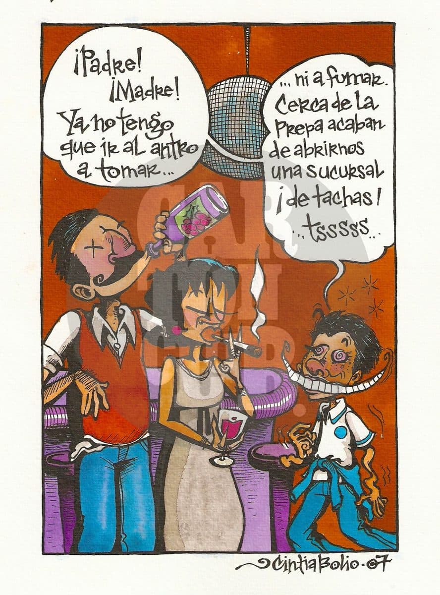 Ese ejemplo sí se ve, cartón de Cintia Bolio