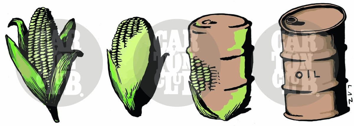 etanol, cartón de Laz