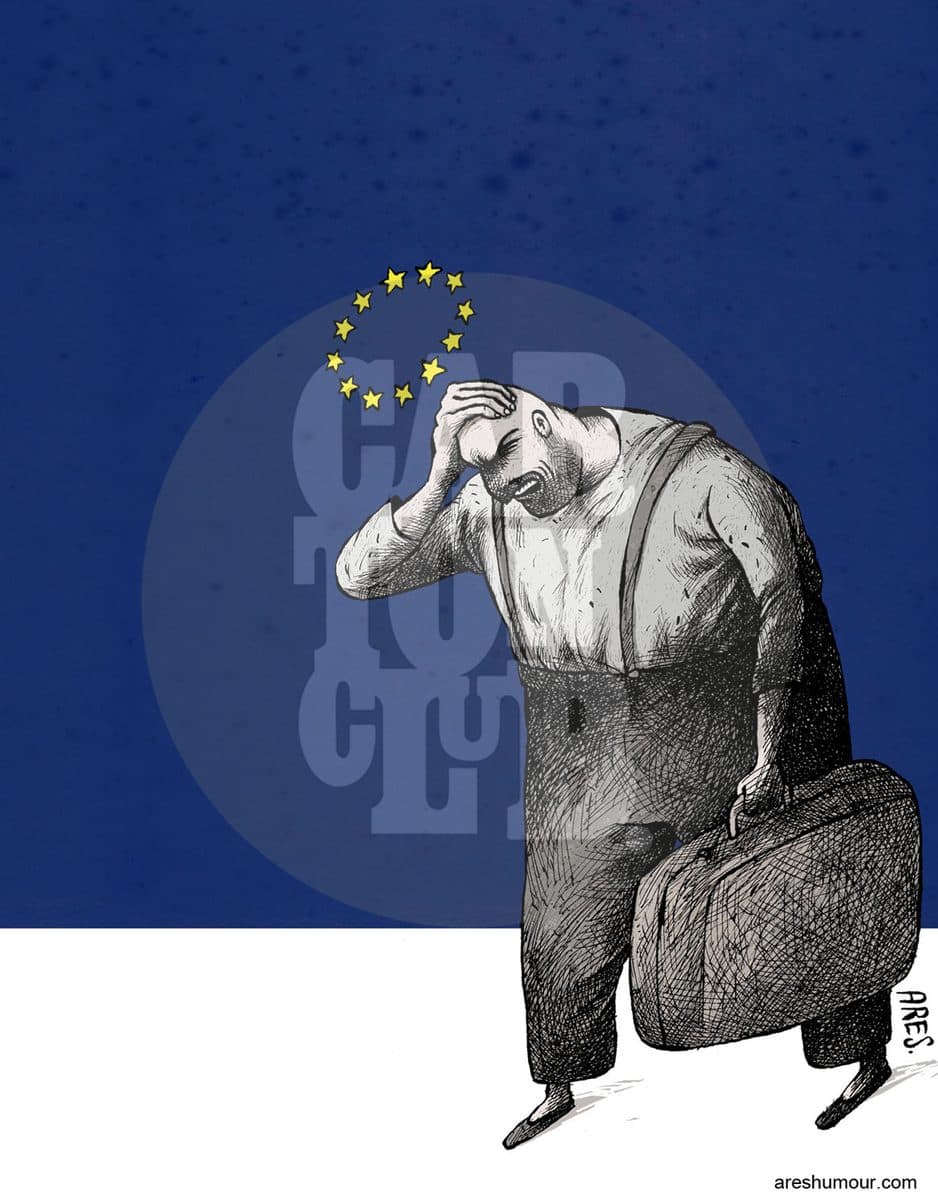 Europa, cartón de Ares