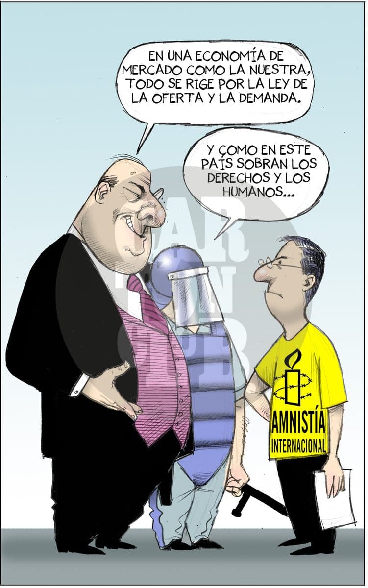 Explicación necesaria, cartón de El Fisgón