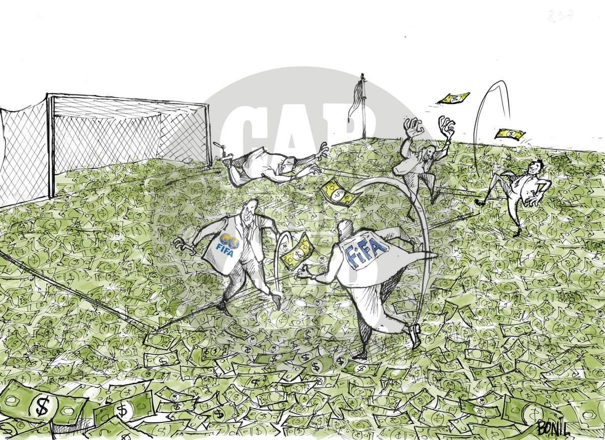 FIFA corrupción, cartón de Bonil