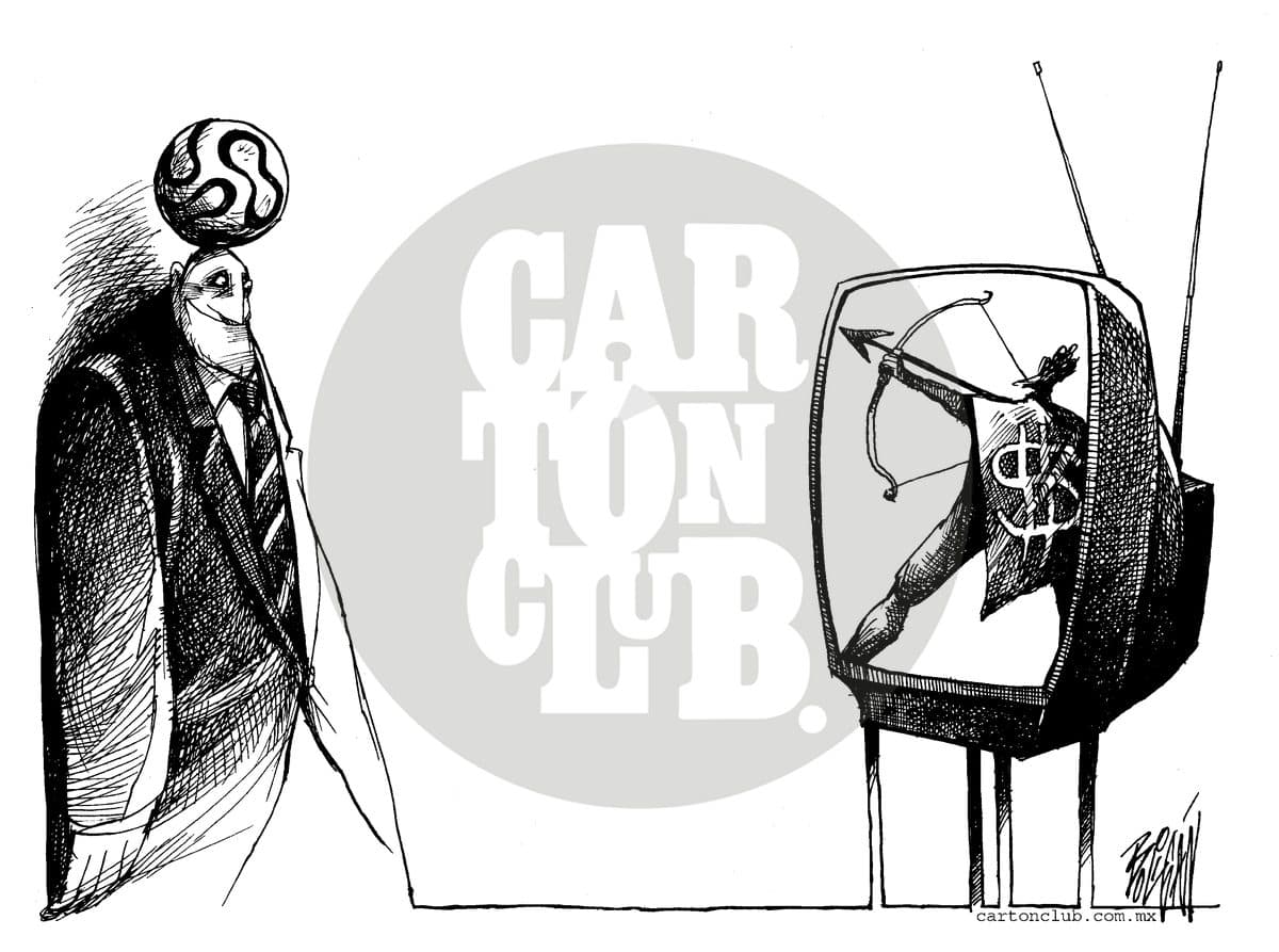 Futbol y tv.