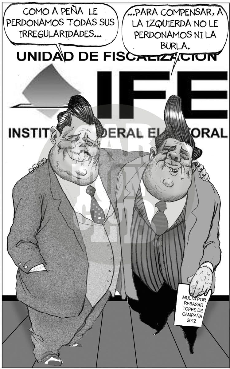 Gastos de Campaña 2012, cartón de El Fisgón
