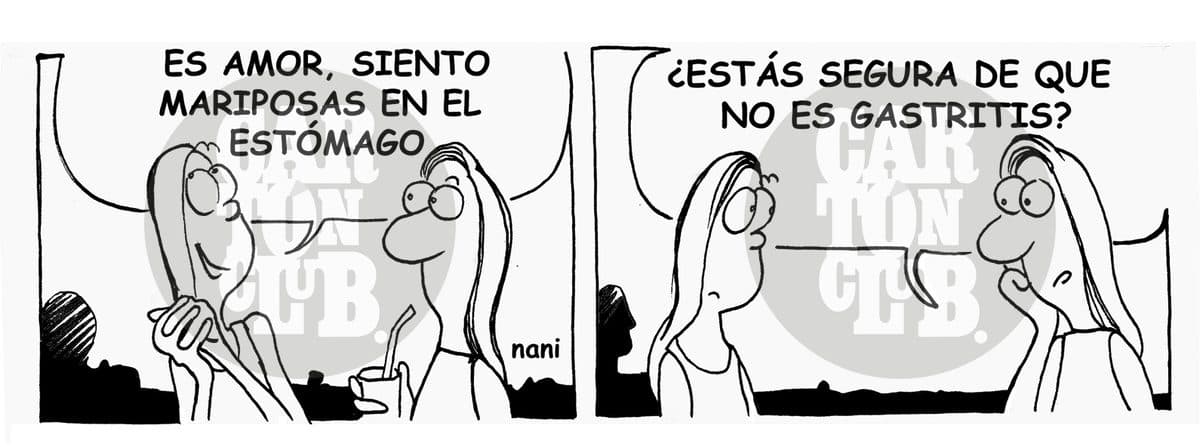 gastritis, cartón de Nani