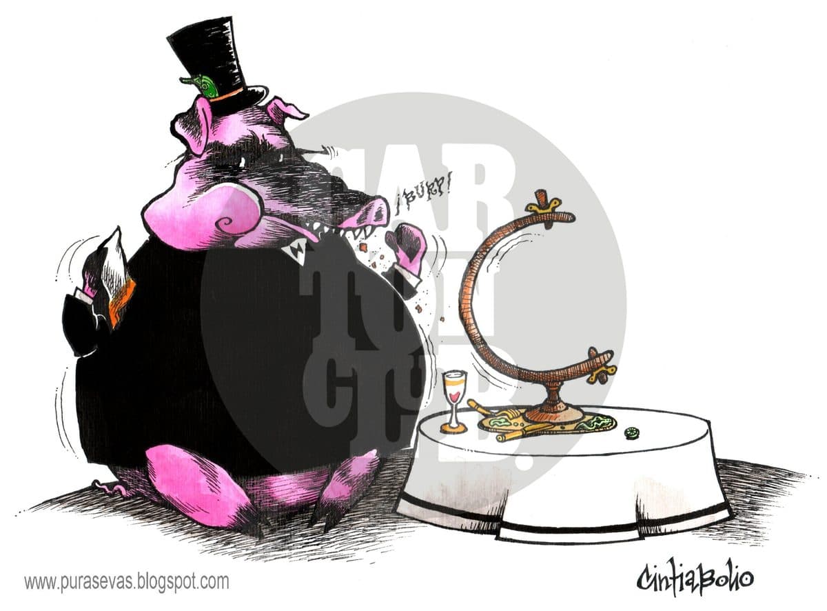 Globalifilia, cartón de Cintia Bolio