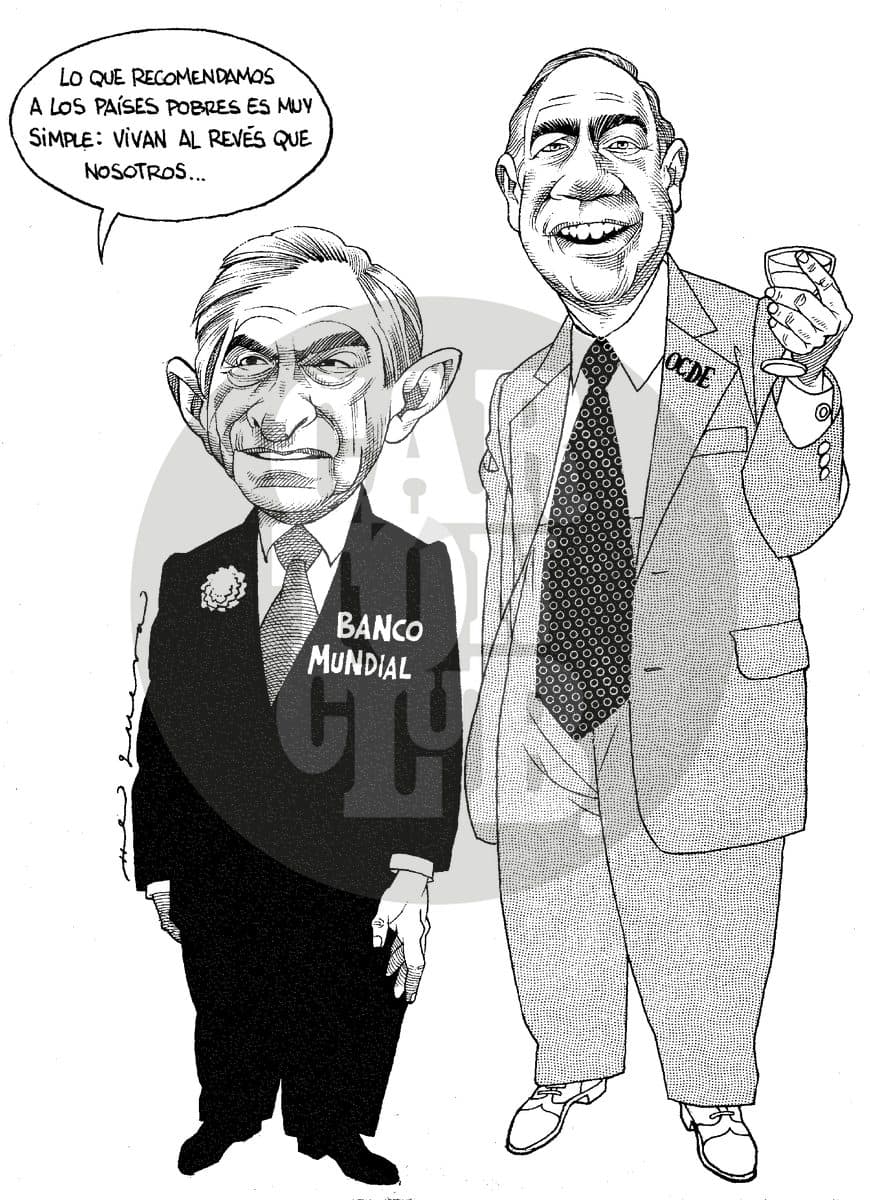 Gozando la vida, cartón de Helguera