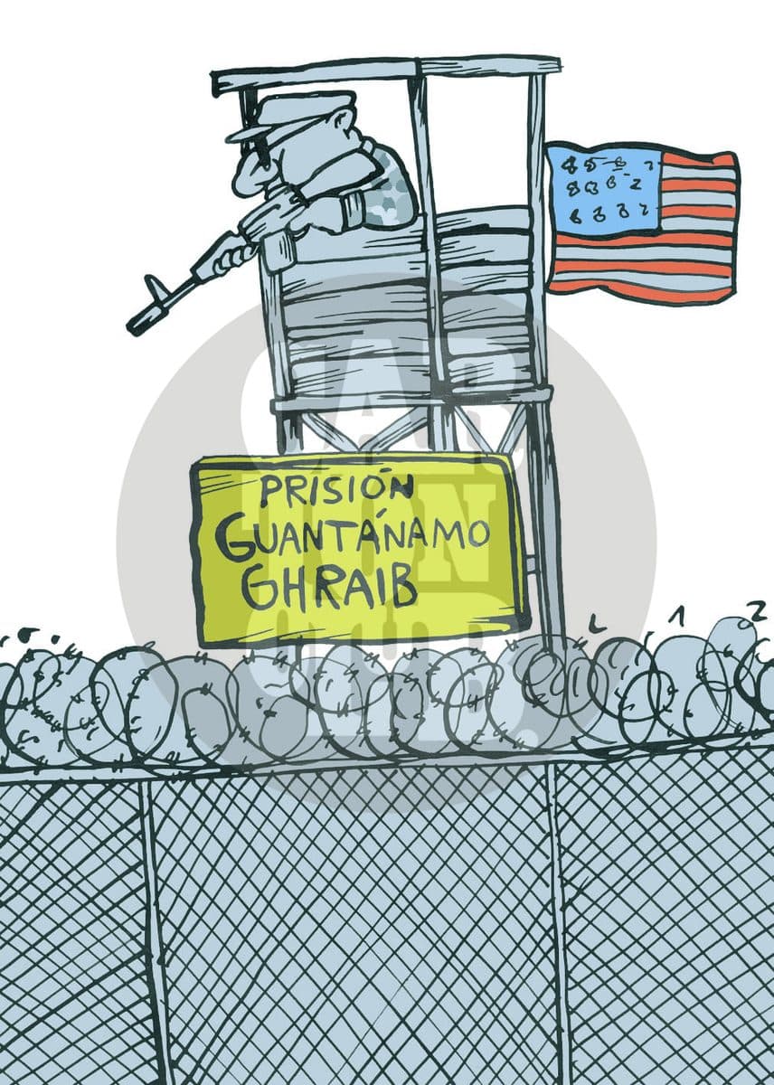guantanamo, cartón de Laz
