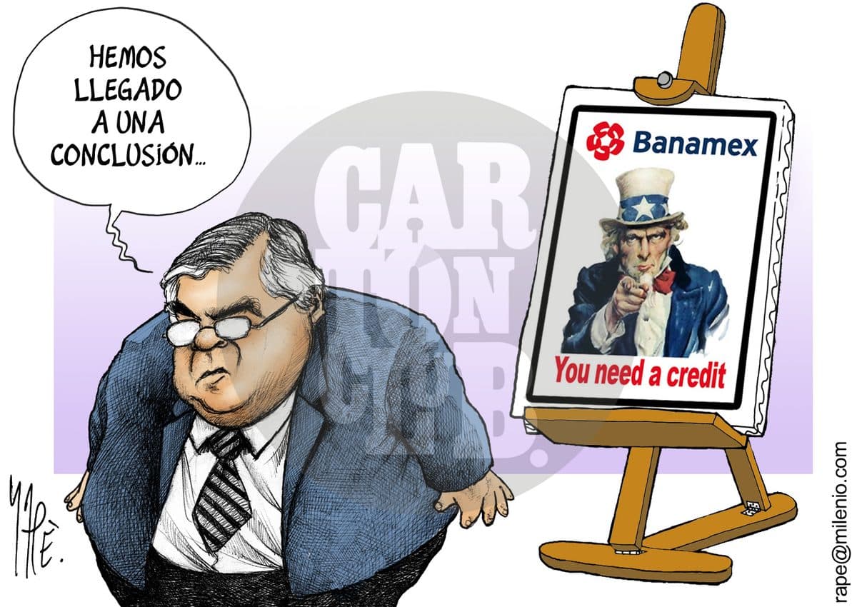 Hablando de bancos, cartón de Rapé
