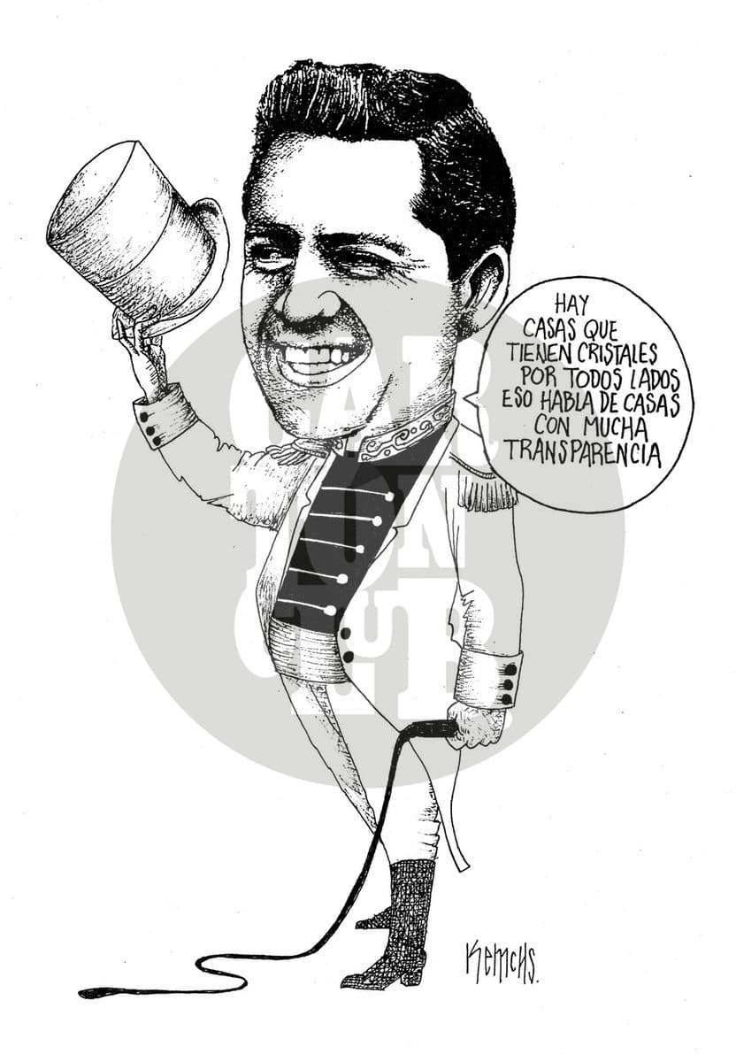 Hablando de transparencia, cartón de Kemchs