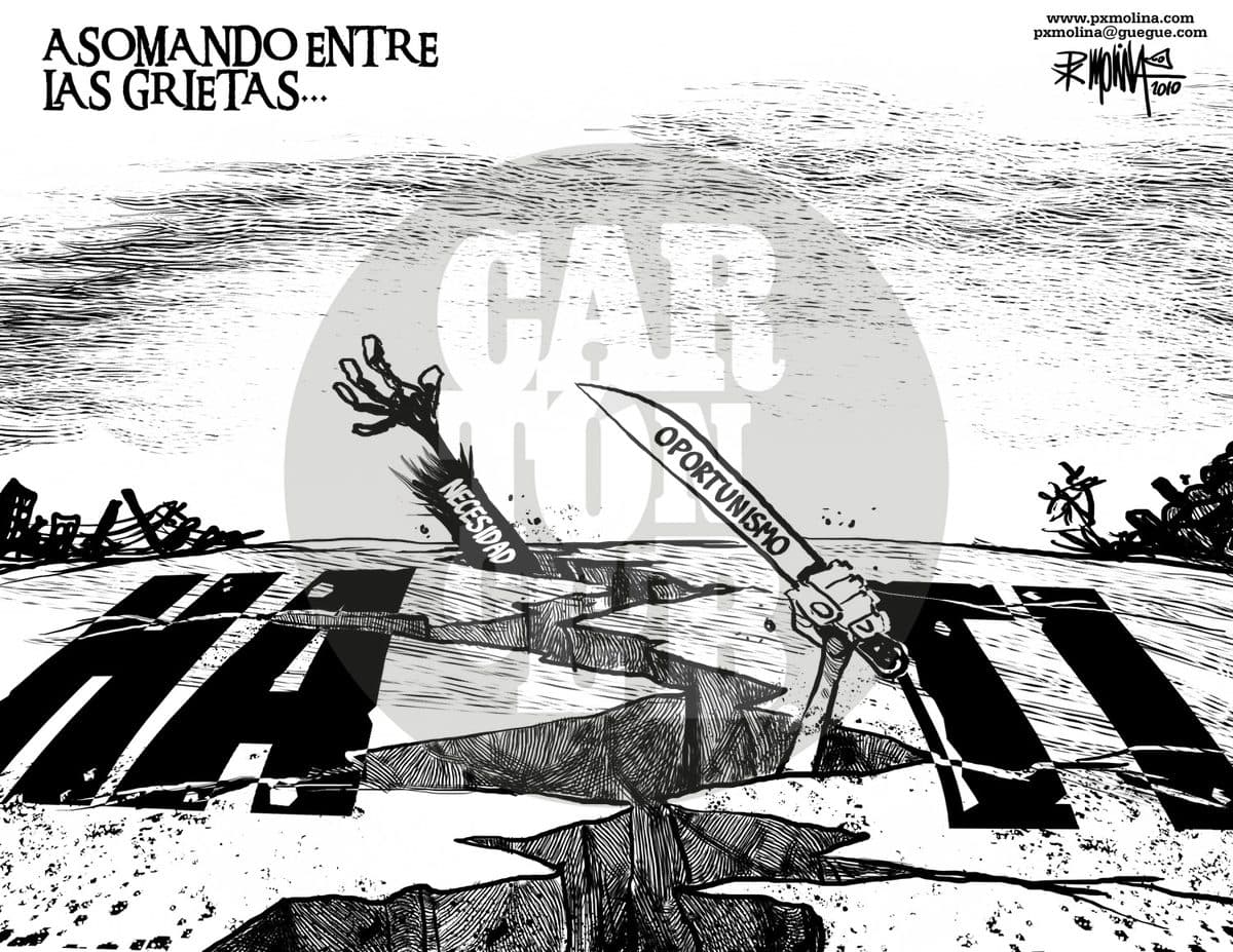 Haiti, cartón de PxMolina