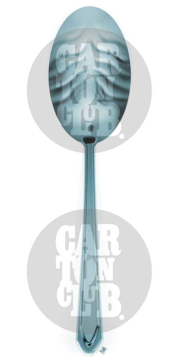 Hambre., cartón de PxMolina