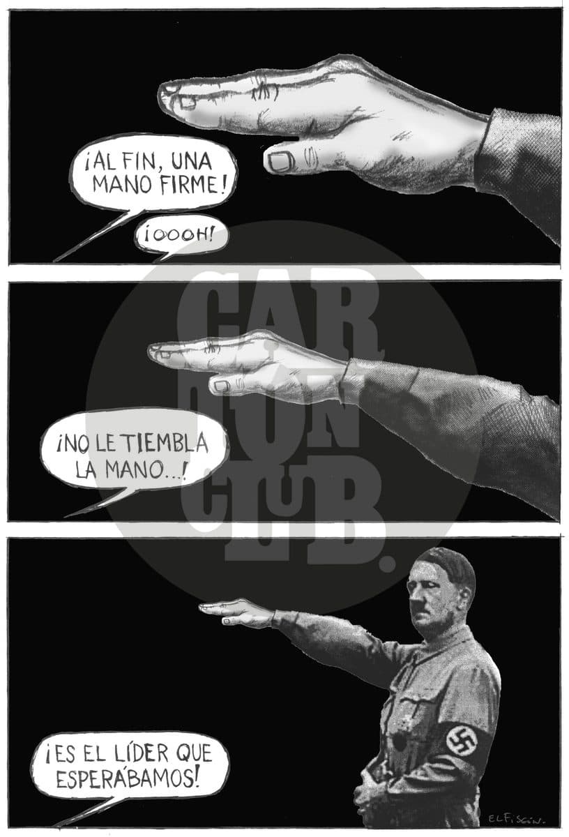 Histórico, cartón de El Fisgón