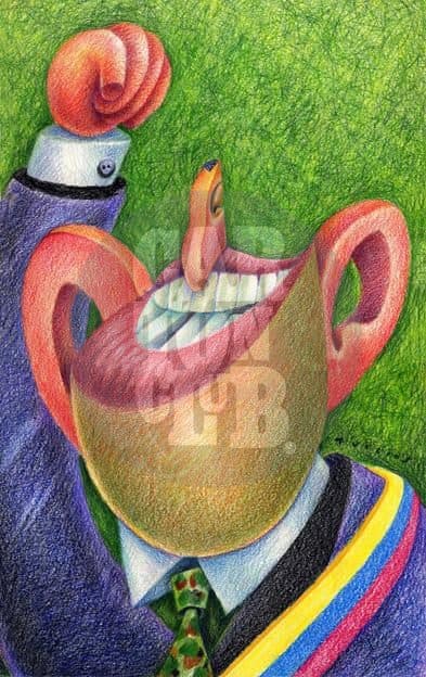 Hugo Chavez, cartón de Turcios