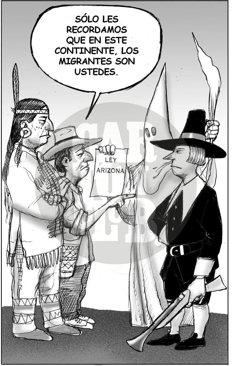 Humilde recordatorio, cartón de El Fisgón