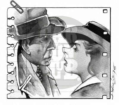 Humphrey Bogart e Ingrid Bergman