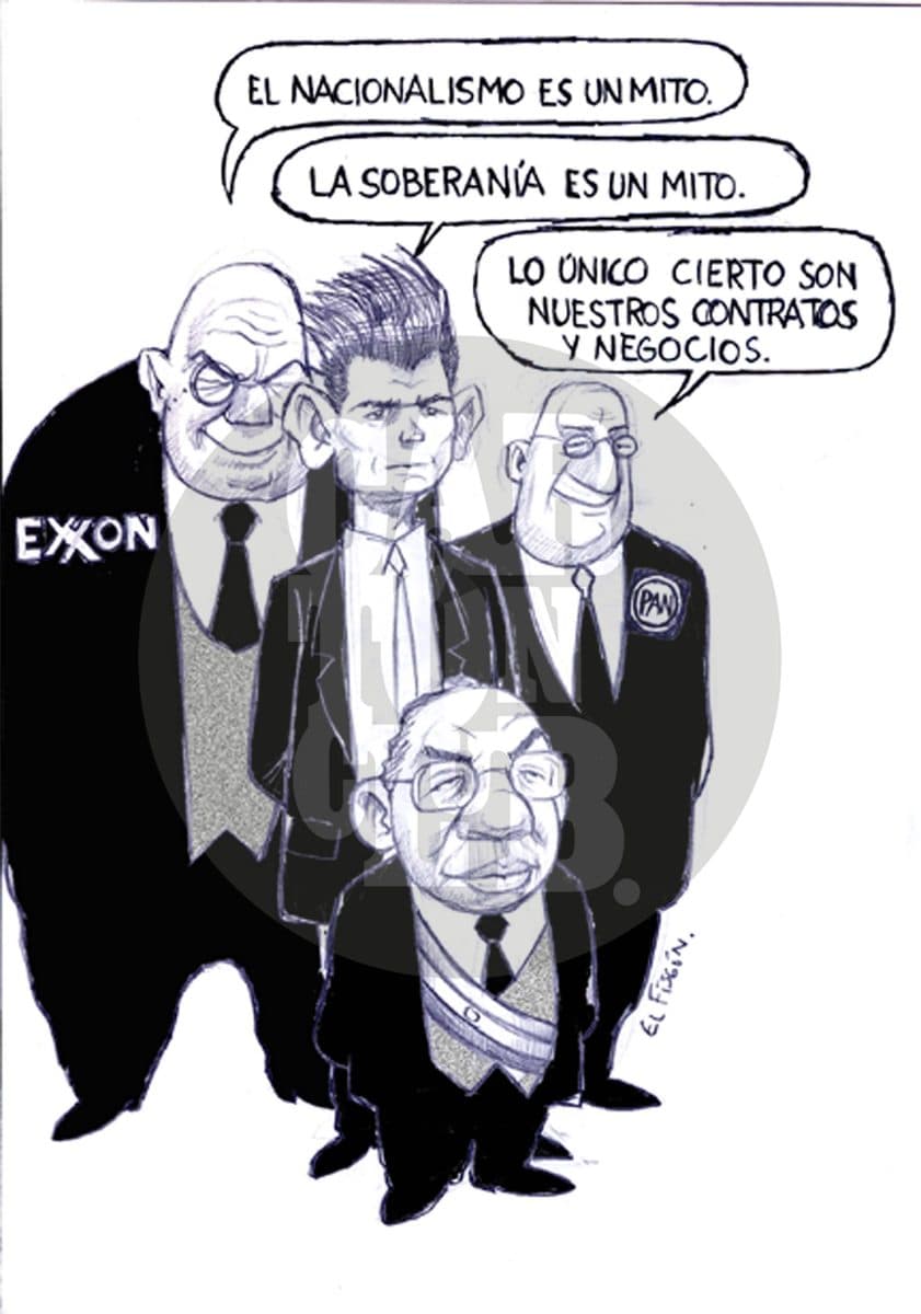 Ideologos, cartón de El Fisgón