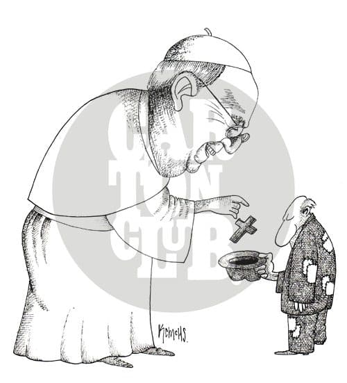 Iglesia para pobres, cartón de Kemchs