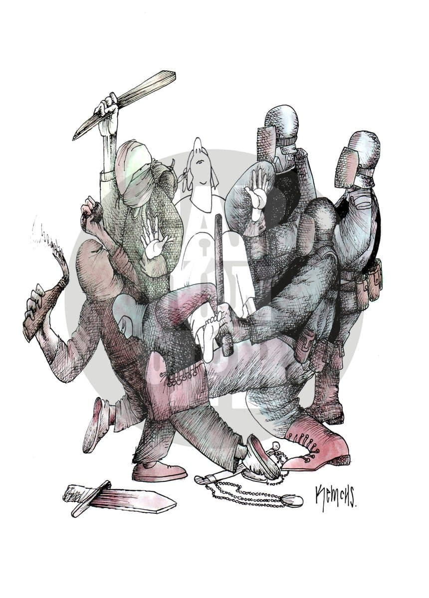 Jaloneada, cartón de Kemchs
