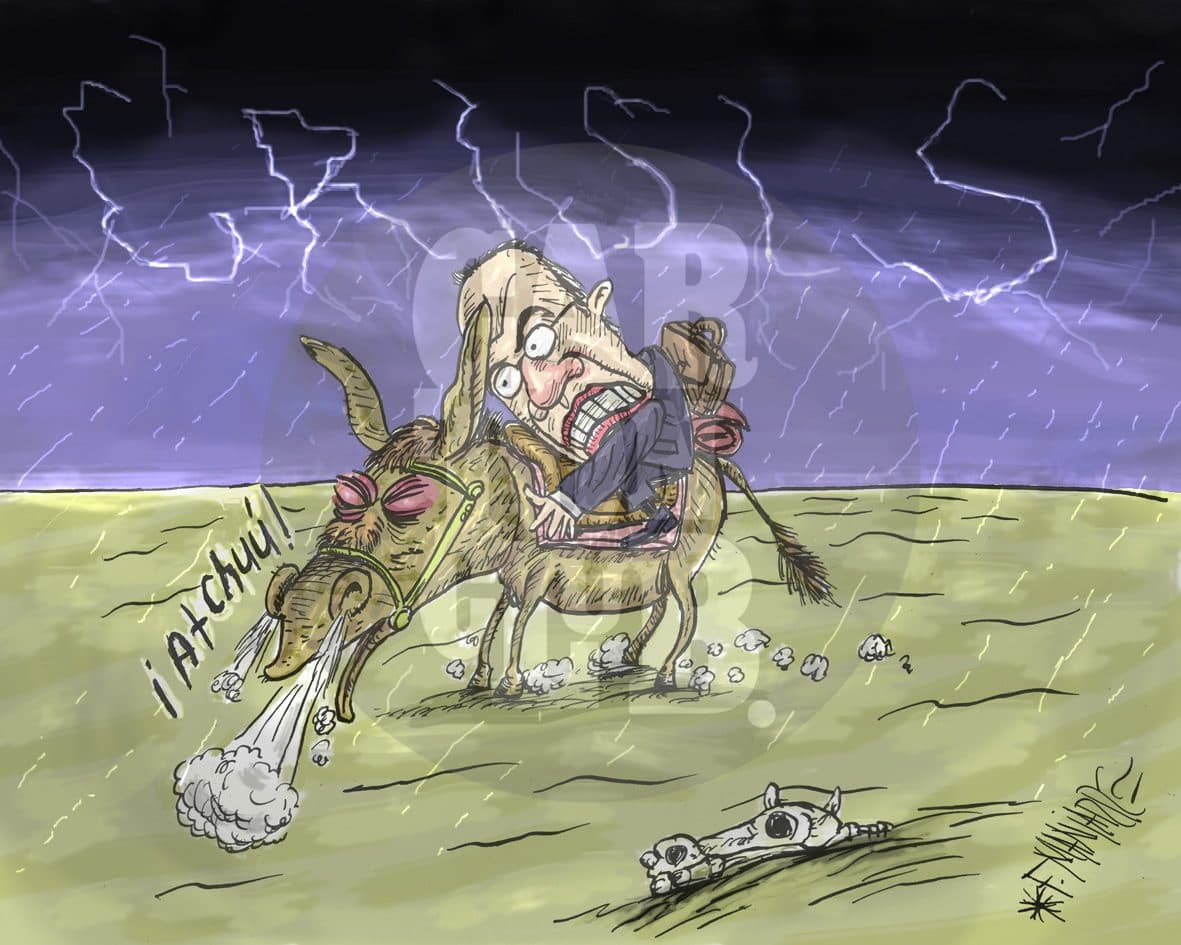 Jinete en la tormenta