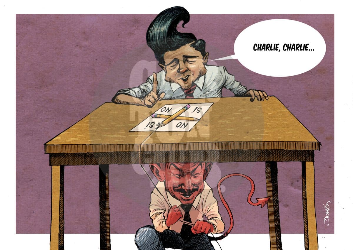 Juego siniestro, cartón de Darío Castillejos
