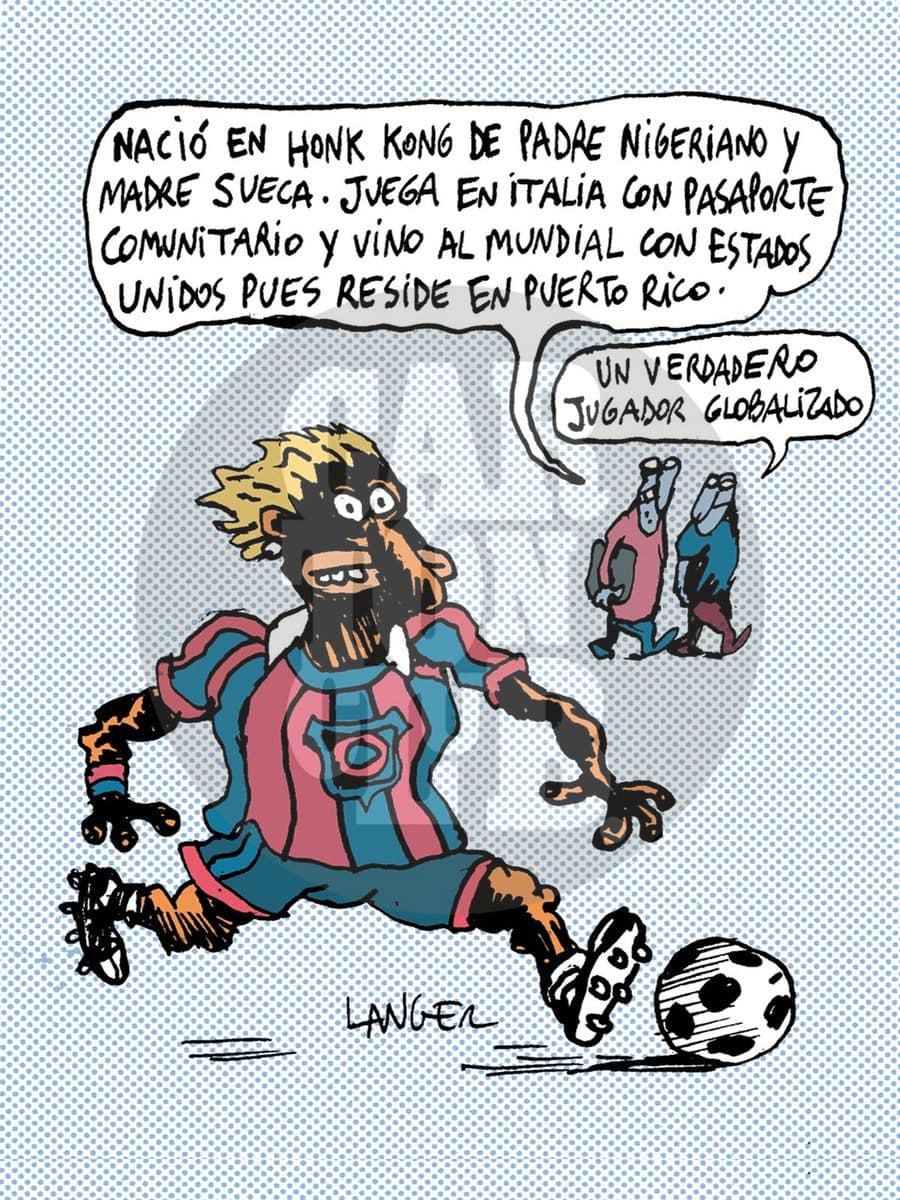 Jugador global, cartón de Langer