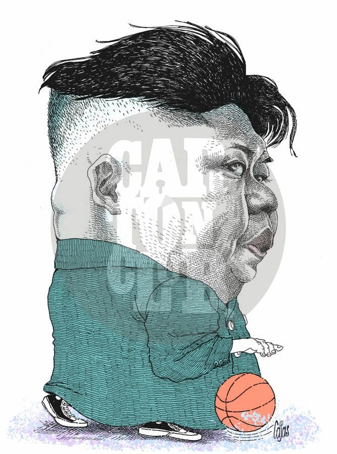 Kim Jong-Un, cartón de Cajas